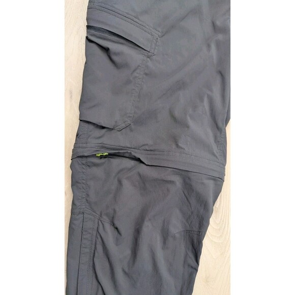 REI Co Op Pants Mens 34X32 Gray Sahara Convertible Cargo Outdoor Hiking 131001 - Picture 3 of 16